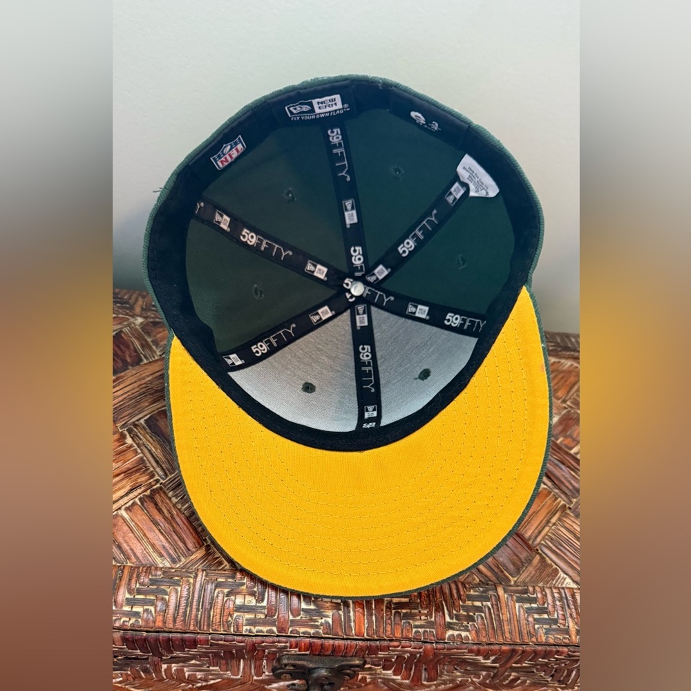 Green Bay Packers fitted cap size 6 3/4 - Picture 2 of 5